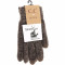 chenille gloves, earth brown
