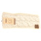 solid cable knit head wrap, beige