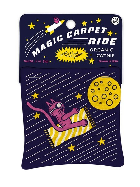 funny catnip pouches, magic carpet ride