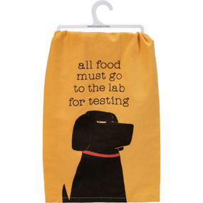 food must go to the lab for testing kitchen towel