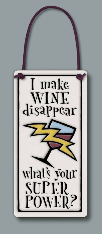 wine disappear wall art  bottle tag