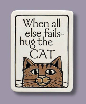 hug the cat magnet