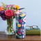 blue floral insulated tumbler