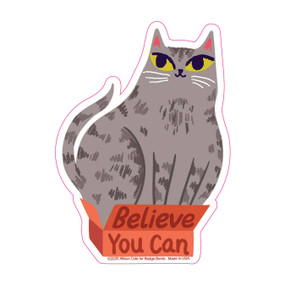 believe you can cat sticker