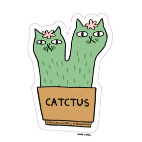 catctus cat big sticker