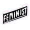 feminist banner big sticker