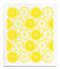 yellow citrus swedish dishcloth