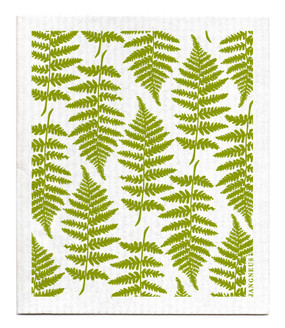 green fern swedish dishcloth