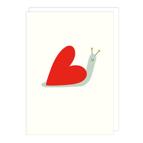 snail heart  love card