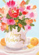 floral arrangement mother's day card