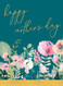 blue floral mother's day card