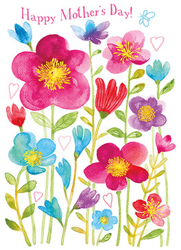 flower bed  mother's day card