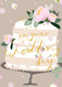 wedding cake wedding card