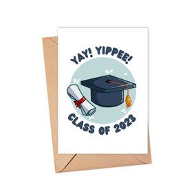yippe class of 2023  graduation card