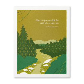 there is just one life graduation card