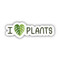 I heart plants sticker