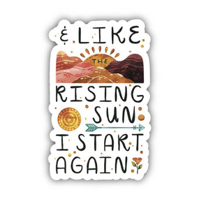 like the rising sun sticker
