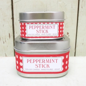 4 oz peppermint stick candle