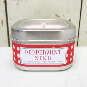 8 oz peppermint stick candle
