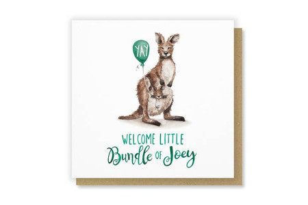 bundle of joey  baby card