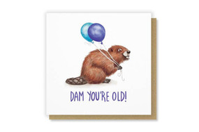 damn you're old birthday card