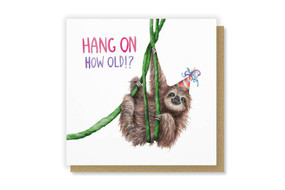 hang on, how old? birthday card