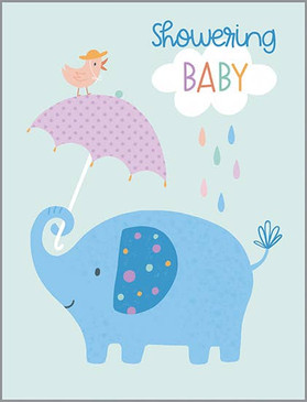 umbrella shower baby card