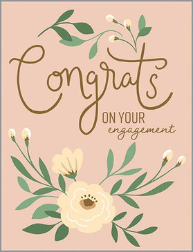 engagement congrats wedding card