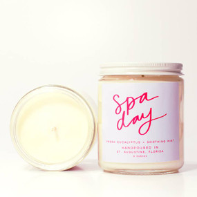 spa day hand poured candle