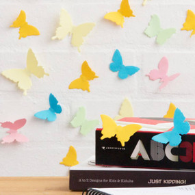 3D butterfly sticky notes