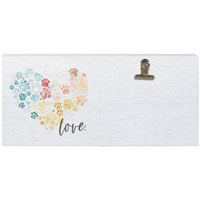 love paw print heart picture clip 