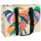 monstera leaf shoulder tote