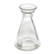 tiny glass flower vase, clear