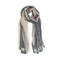 white boho stripe tassel scarf 