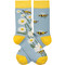 bees & daisies womens socks