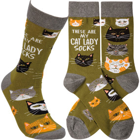 these are my cat lady womens socks
