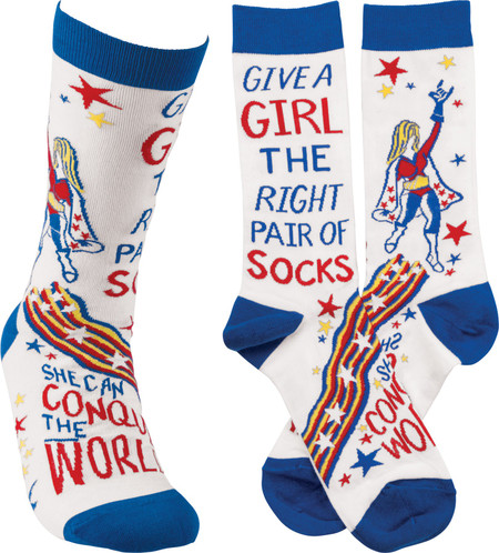 conquer the world womens socks