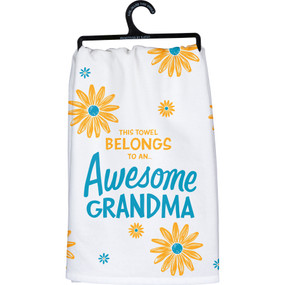 awesome grandma dish towel