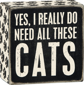 need cats box sign 