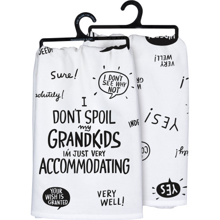 I don't spoil my grandkids dish towel