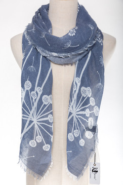 blue dandelion scarf