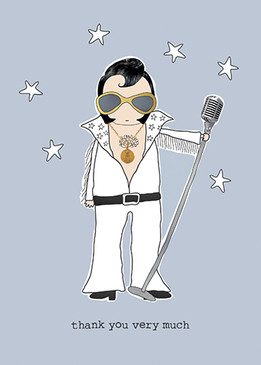 elvis thank you card