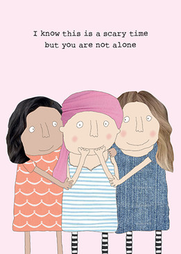 not alone encouragement card