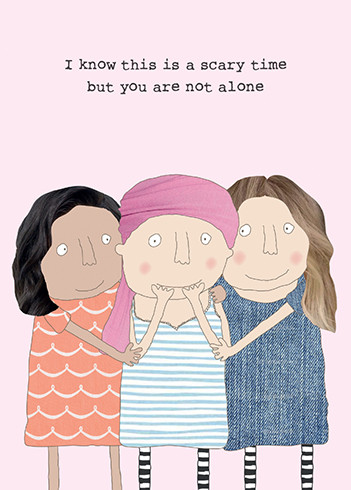 not alone encouragement card