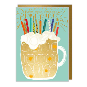 beer cheers birthday card