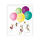 balloon cats birthday card
