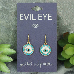enlightening eye turquoise earrings