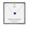 silver square gemstone necklace, lapis