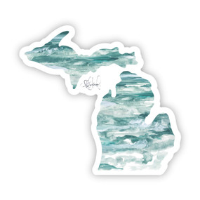 michigan watercolor sticker