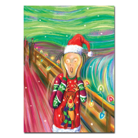 edvard munch the scream holiday card 